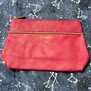 NWOT Elizabeth Arden Pink & Gold Cosmetic Makeup Bag